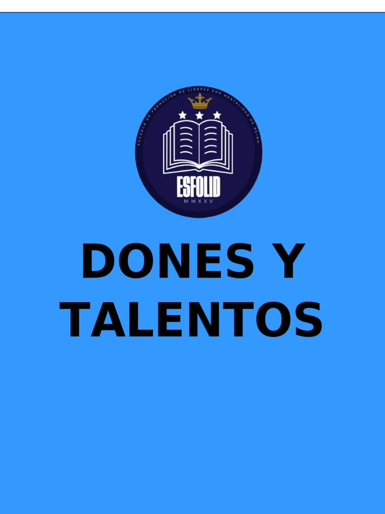 Dones y Talentos | PDF | Don espiritual | Teología