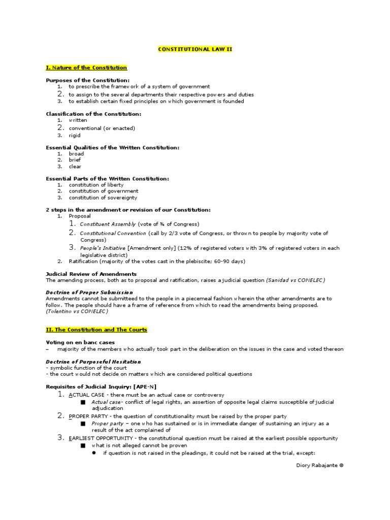 Consti 2 Reviewer | PDF | Social Science | Law