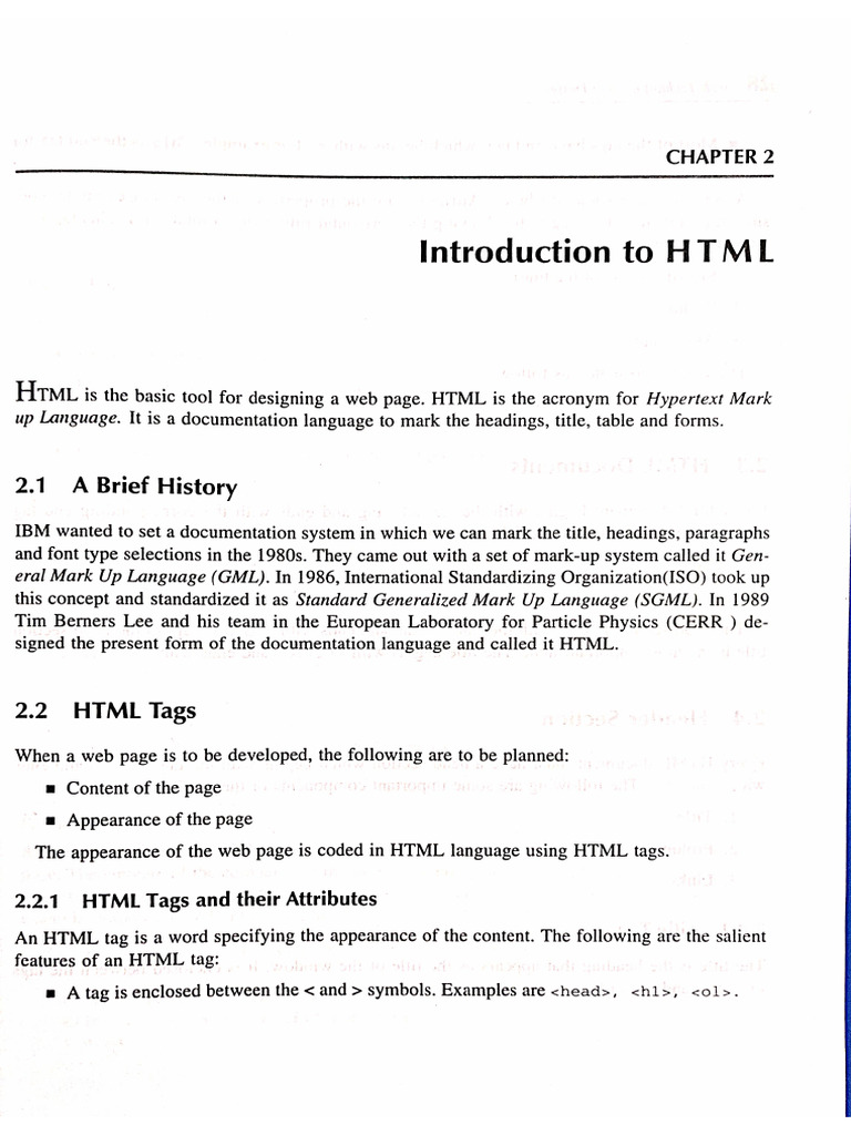 Introduction To HTML | PDF
