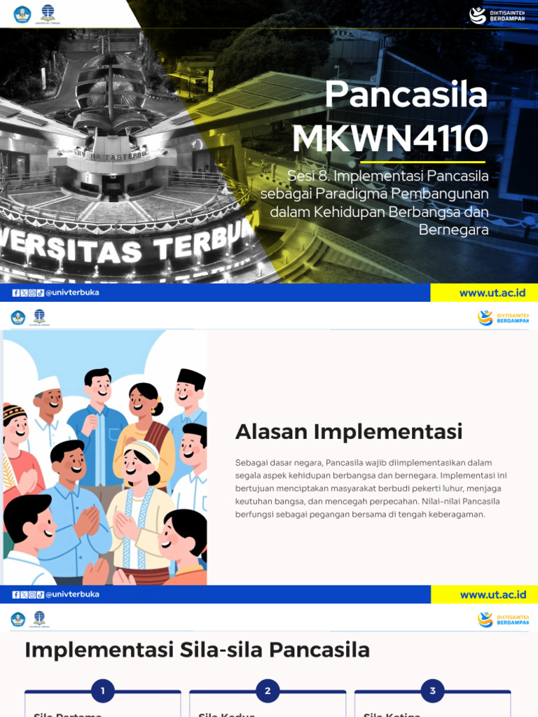 Sesi 8. Implementasi Pancasila Sebagai Paradigma Pembangunan Dalam ...