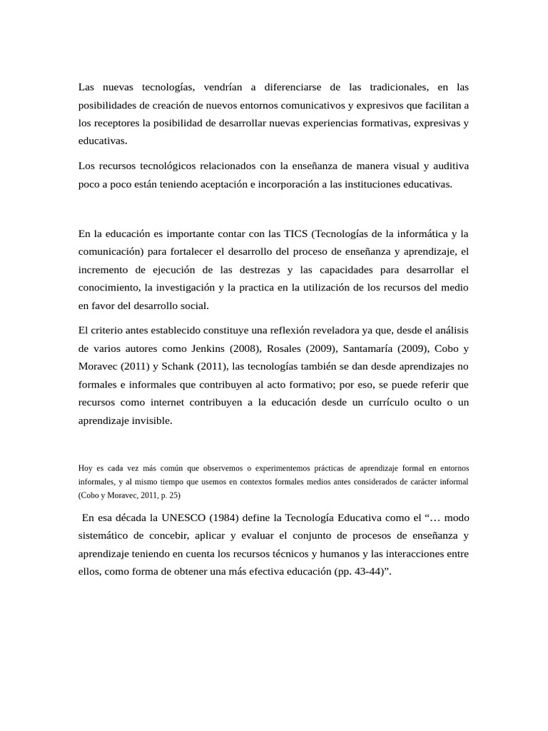 Impacto de las TIC en la Educación Moderna | PDF | Aprendizaje | Enseñando
