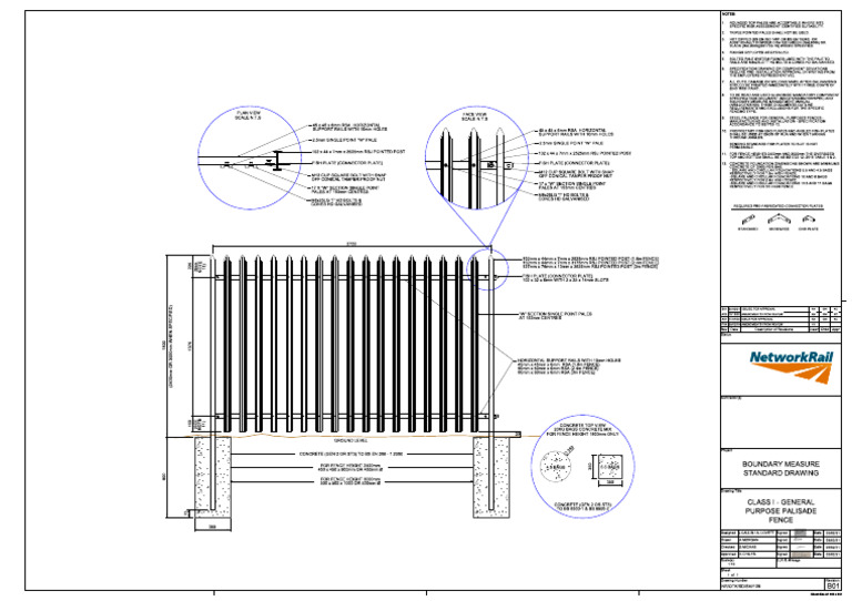 Fence Foundation Specifications Guide | PDF
