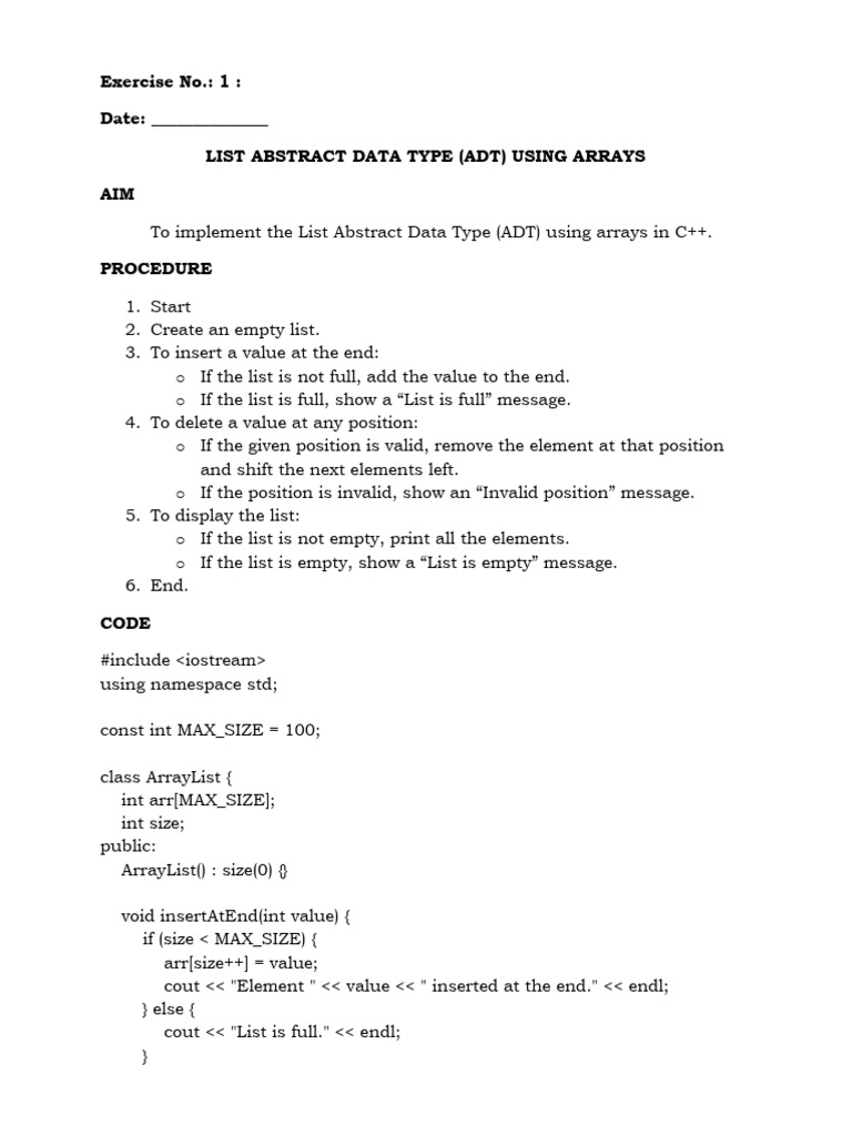 DS USING C++ MANUAL 1 | PDF | Queue (Abstract Data Type) | C++