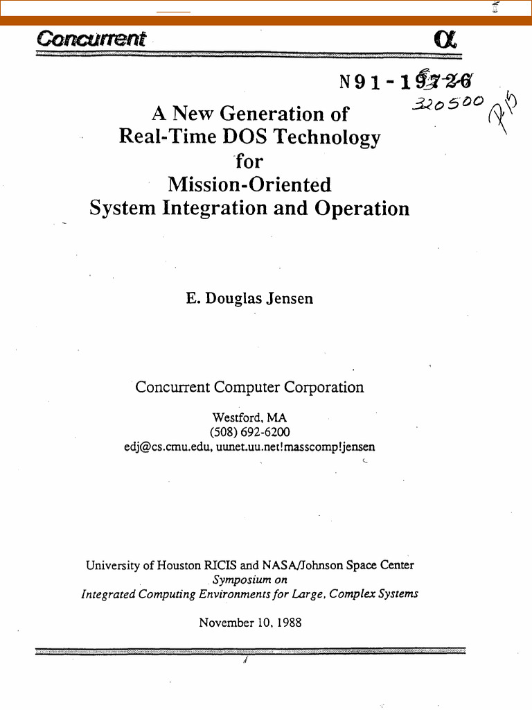 Real-Time DOS Technology for SIO | PDF | Software Engineering ...