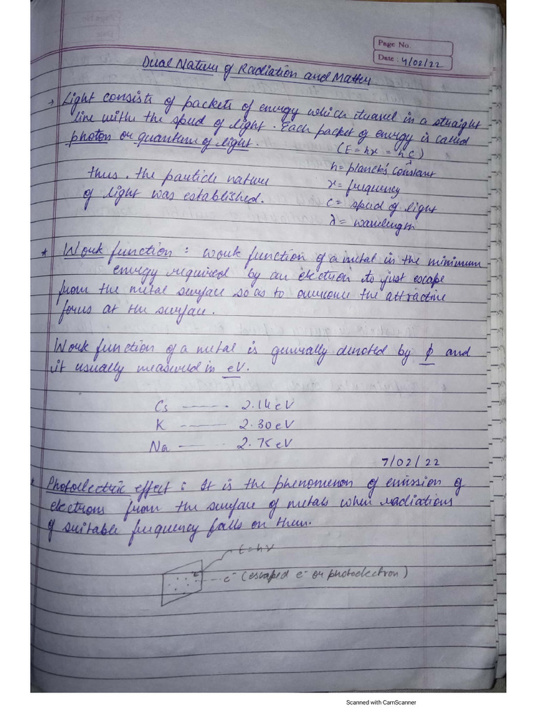 Dual Nature Notes | PDF