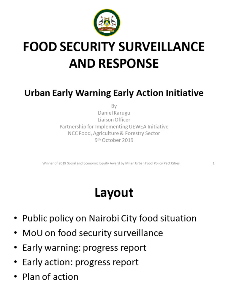 Food Security Surveillance Update 09.10.2019 | PDF | Food Security ...