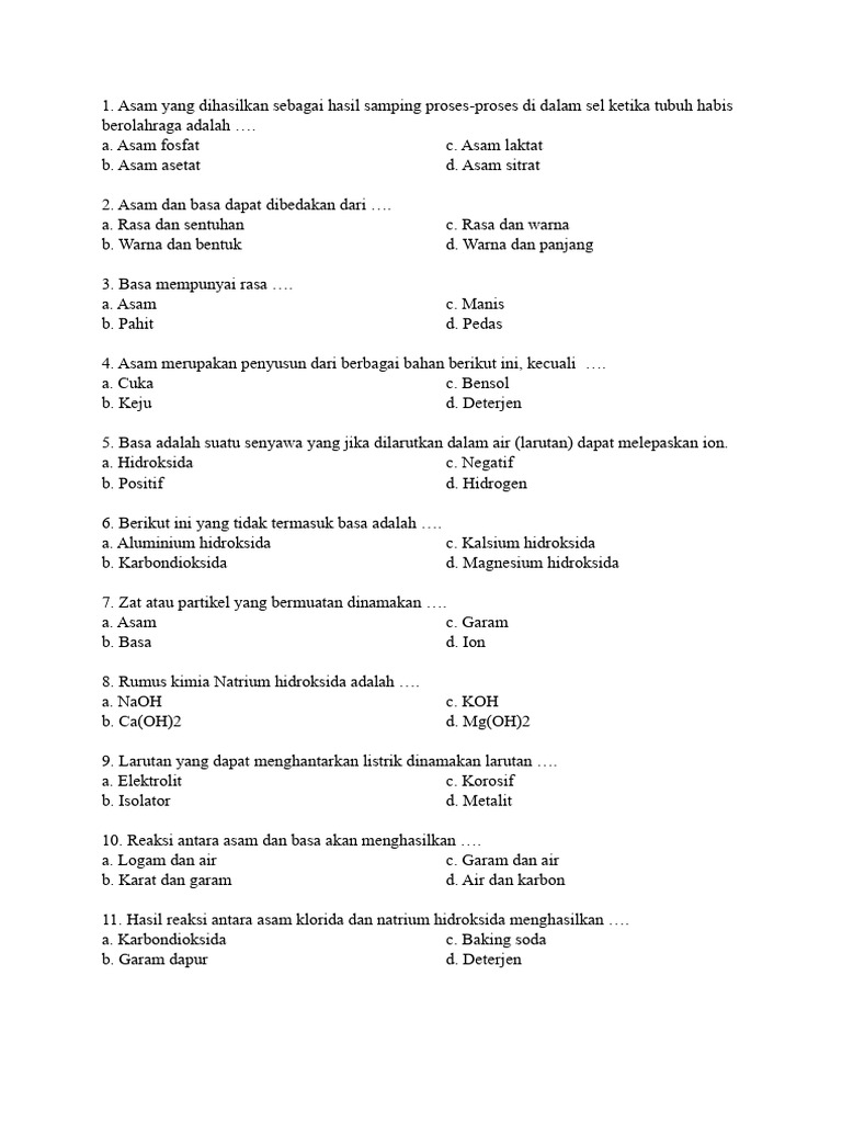 ASAM BASA 5 | PDF
