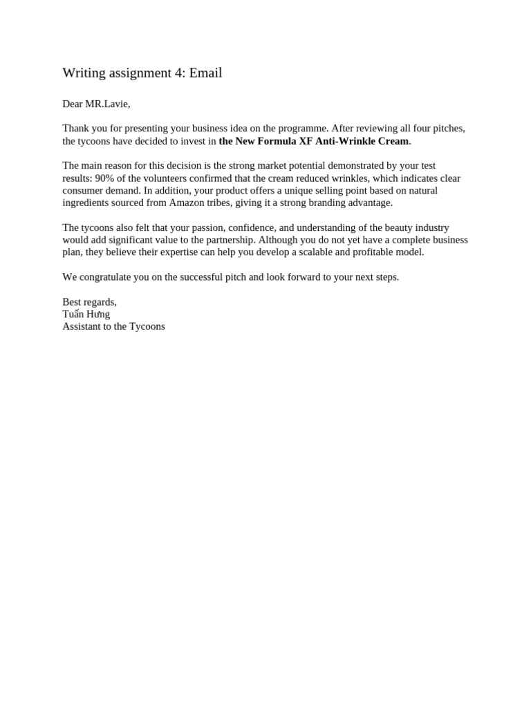 Writing Assignment 4 | PDF