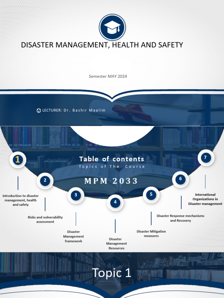 Disaster Management and Health Safety Guide | PDF | Natural Disasters ...