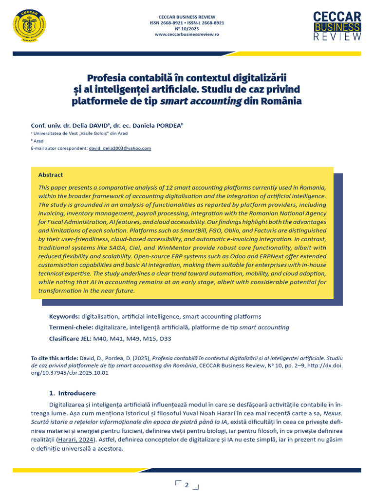 CBR The Accounting Profession in The Context of Digitalization and ...