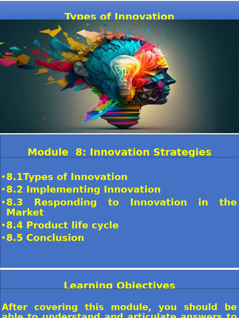 Understanding Types of Innovation Strategies | PDF | Mergers And ...