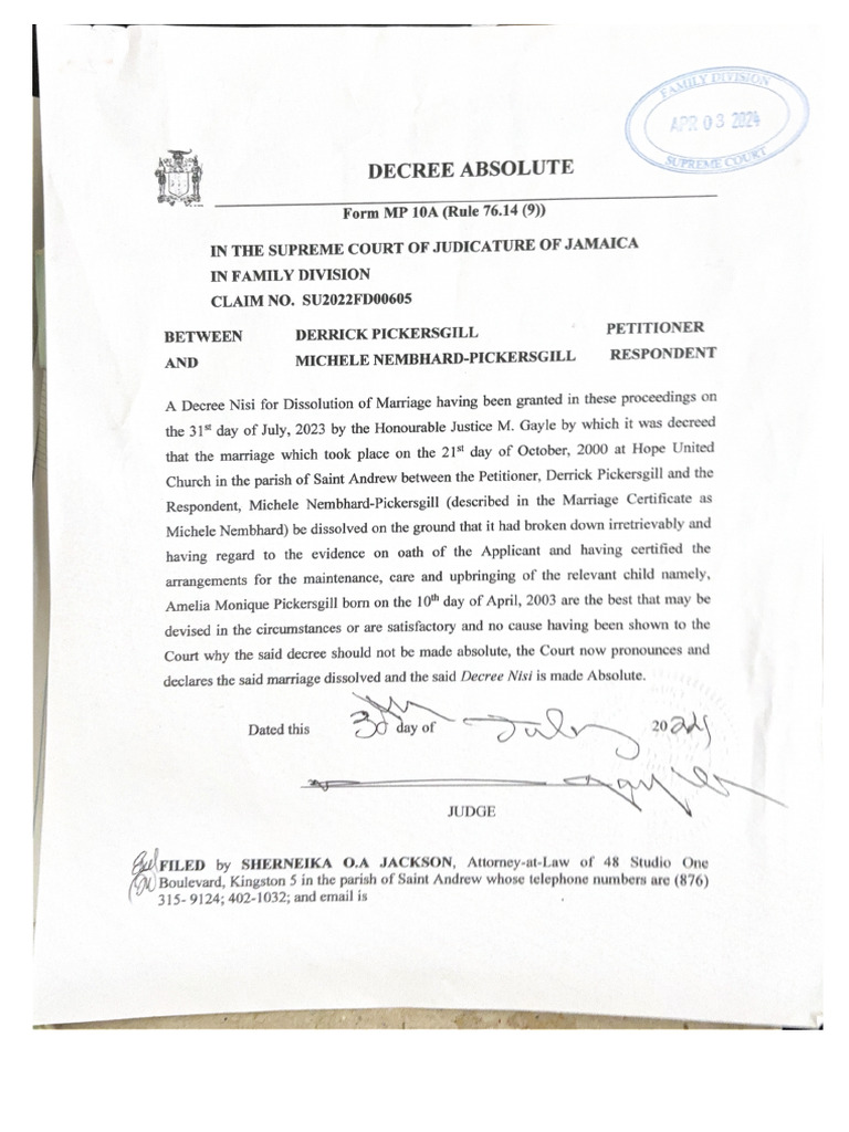 Decree Absolute | PDF