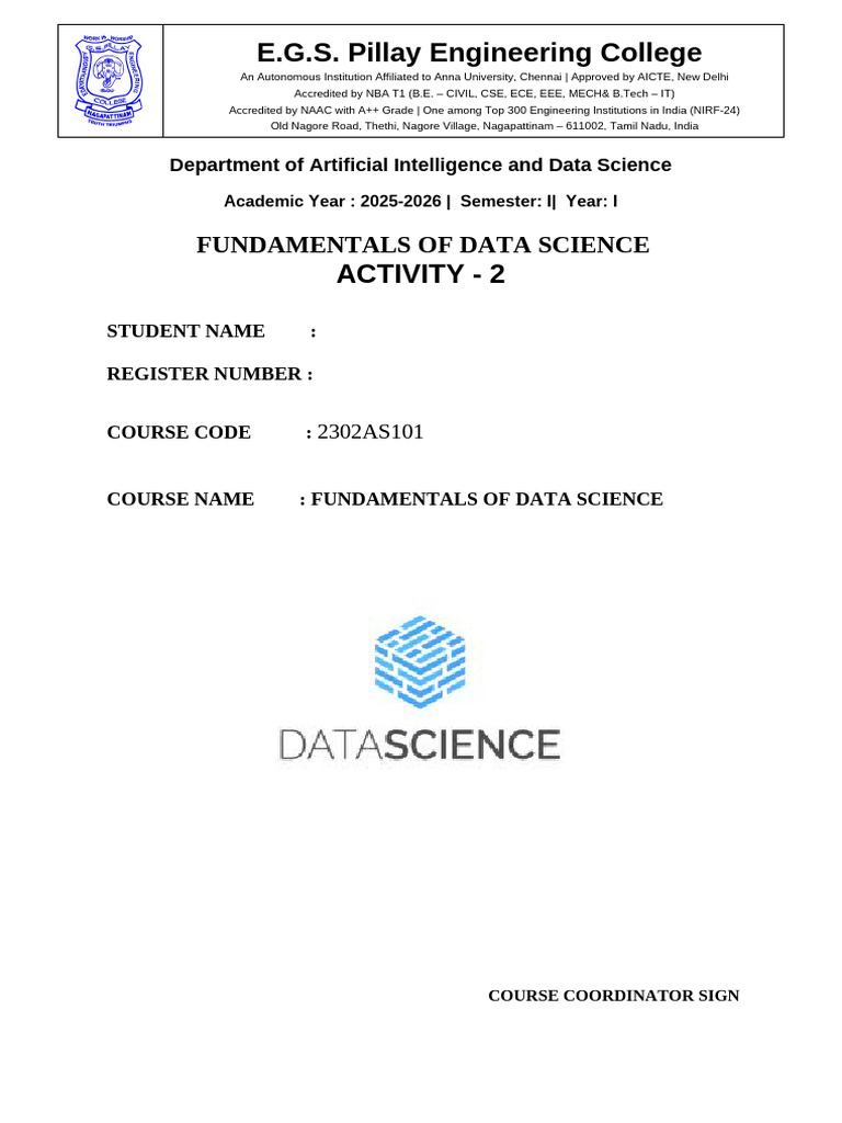 Data Visualization Mini Report Guide | PDF