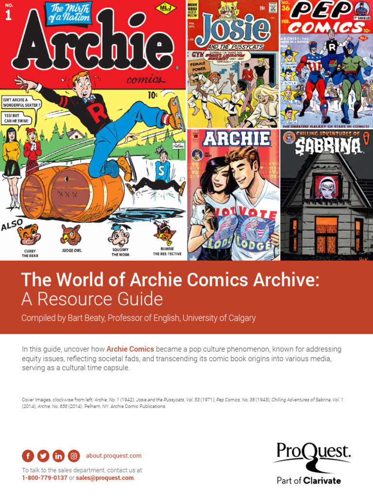 Archie Comics Archive Resource Guide | PDF | Archie Comics | Comics