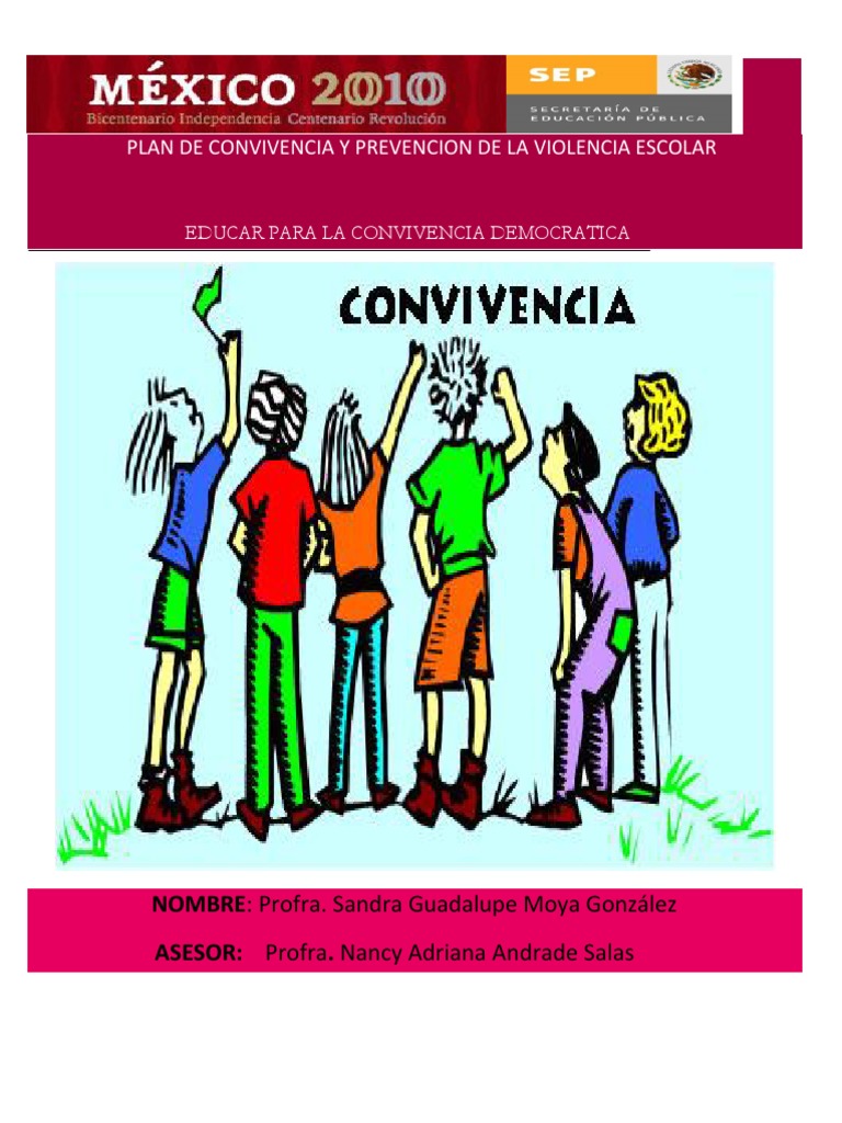 Plan de Convivencia Escolar y Prevención | PDF | Violencia | Dignidad