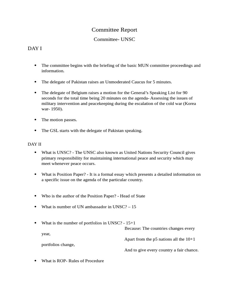 UNSC Committee Report: Cold War Agenda | PDF | United Nations Security ...