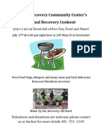 Anchor Recovery Community Center Cook Out Flyer For Email