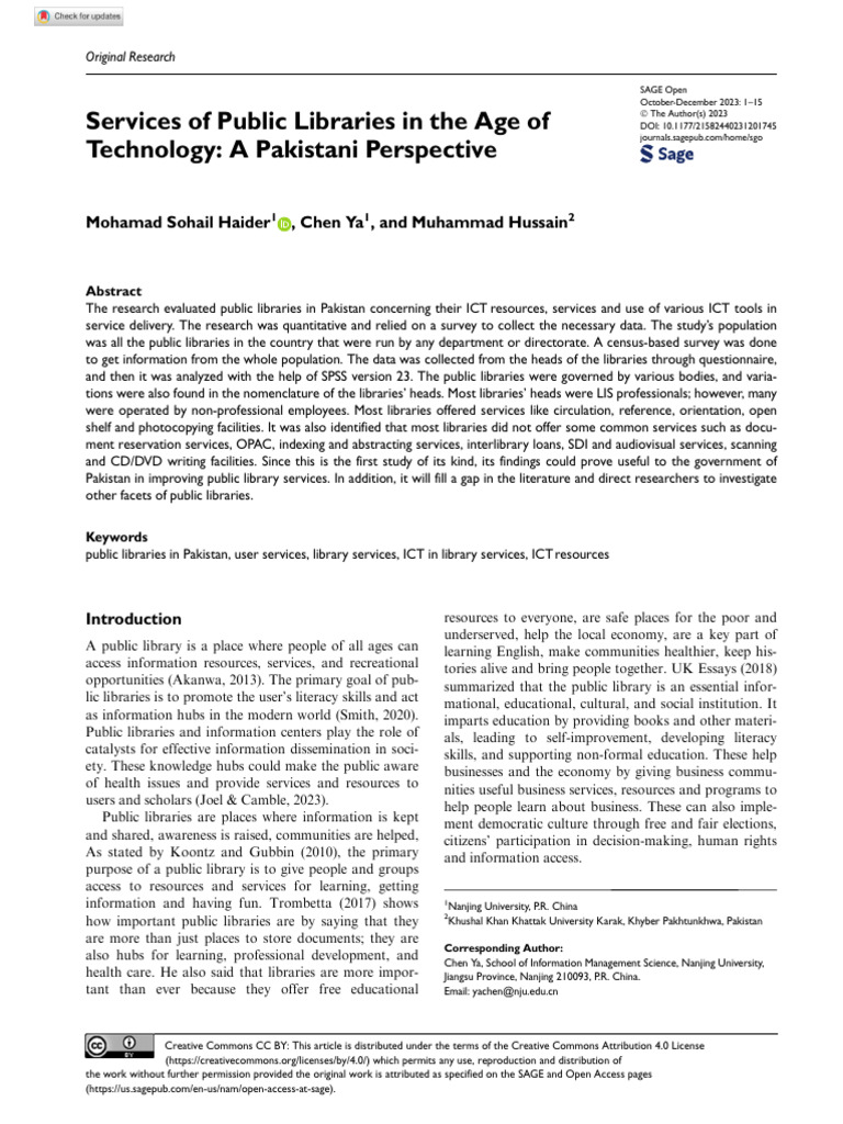 5services of Public Libraries in The Age of Technology | PDF ...