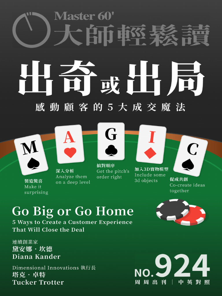 Master60 Weekly No.924 – 感動顧客的5大成交魔法| PDF