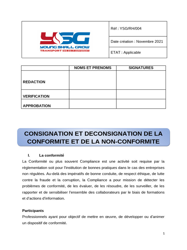 Guide sur la conformité et non-conformité | PDF | Conformité | Audit