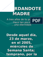 Recordandote Madre