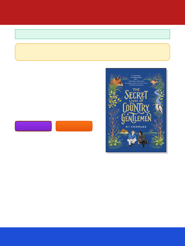 The Secret Lives of Country Gentlemen (The Doomsday Books 1)