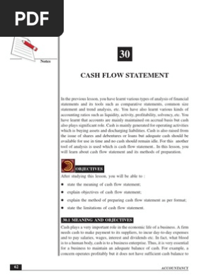Cash Flow Analysis