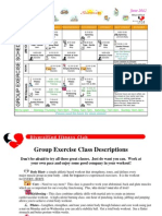June 2012 Group Fitness Schedule
