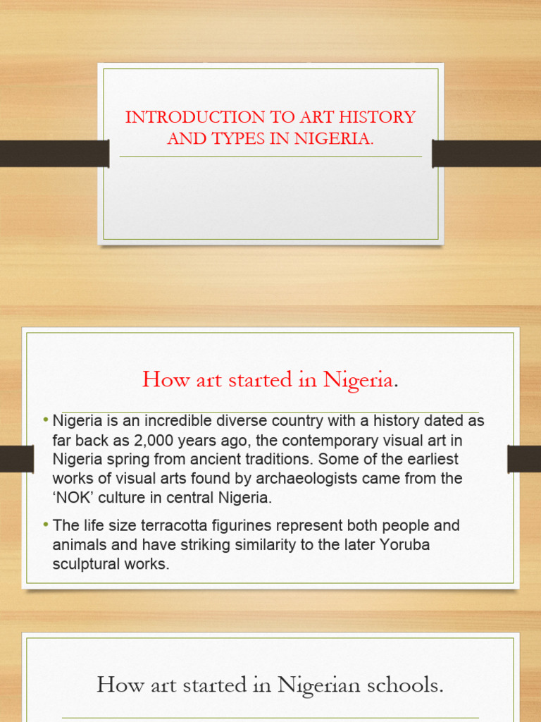 Art History and Types in Nigeria | PDF | Sculpture | Ceramic Art