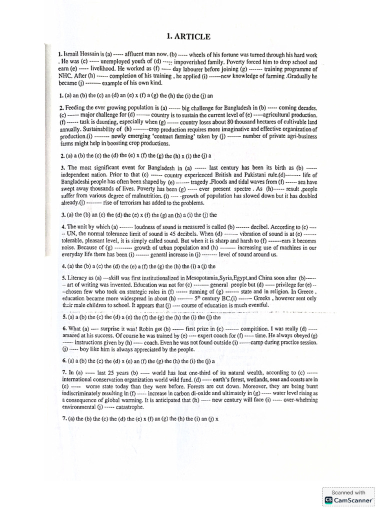 English Solution Sheet | PDF