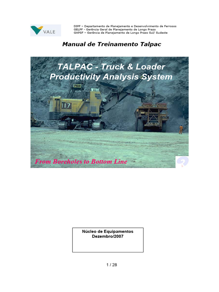Manual de Treinamento do Talpac | PDF | Transporte | Tempo