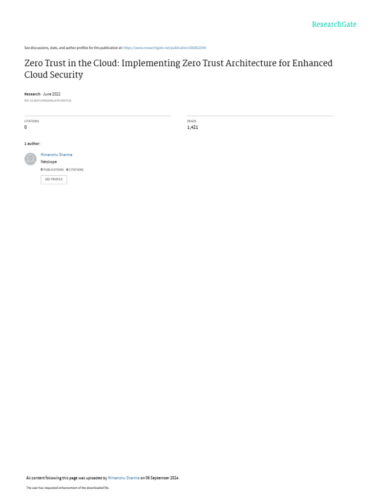 Zero Trust in The Cloud: Implementing Zero Trust Architecture For ...
