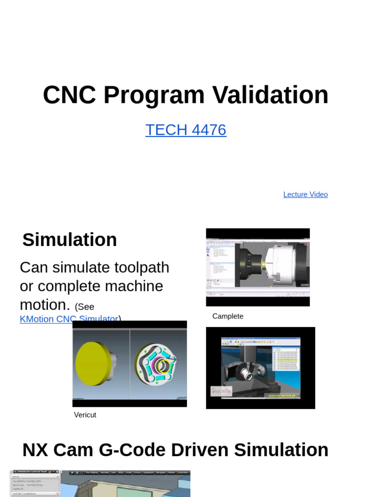 4476 CNC Program Validation | PDF
