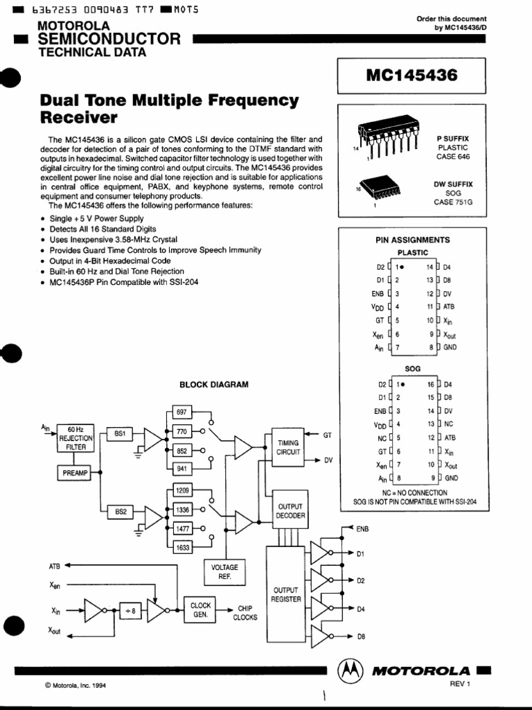 MC 145436 | PDF