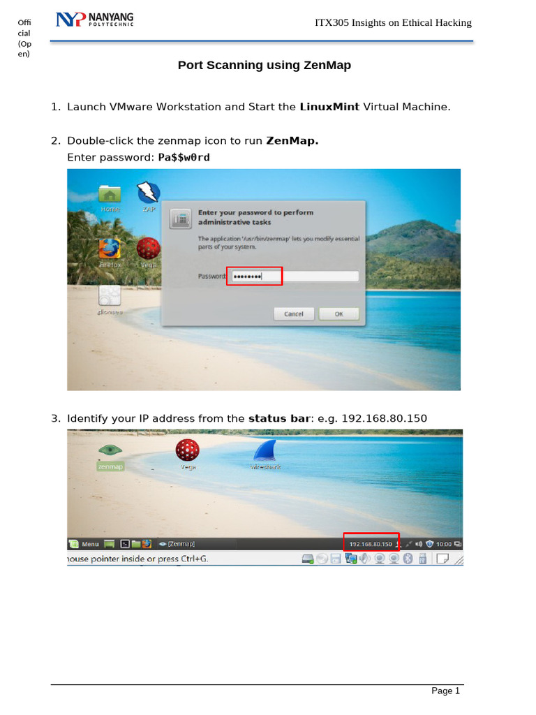 L220Recon20(port20scan)20Lab | PDF