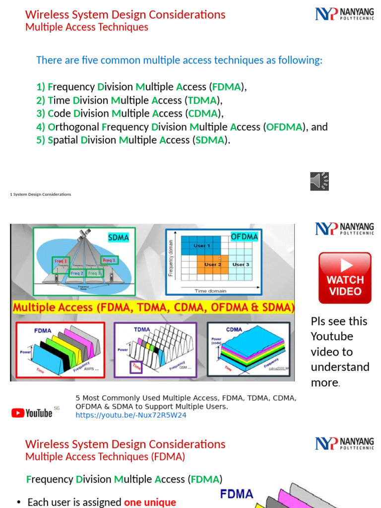 Lesson 2 | PDF | Channel Access Method | Cellular Network