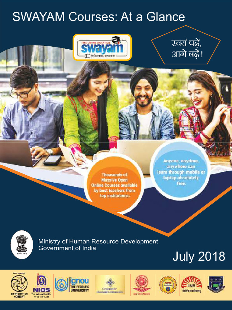 SWAYAM Course Catalogue Compressed | PDF