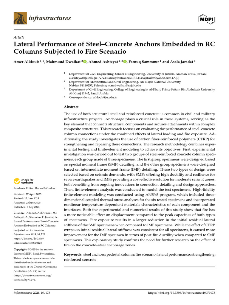 Lateral Performance of Steel-C | PDF | Strength Of Materials | Concrete