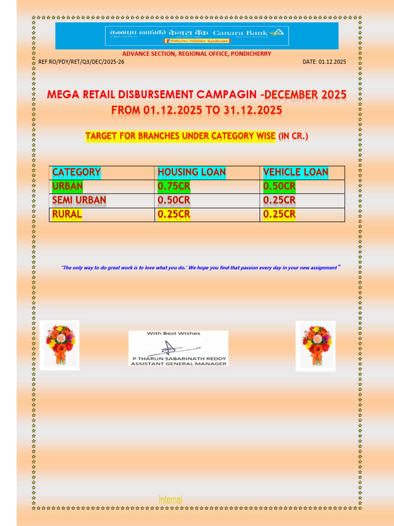 Mega Retail Disbursement Campaign 2025 | PDF