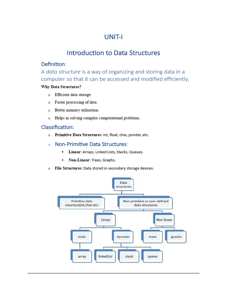 Data Structures Overview and Arrays | PDF | Queue (Abstract Data Type ...