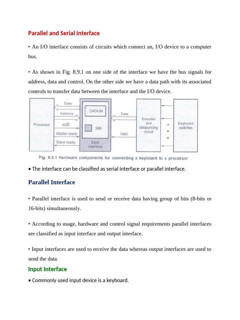 Parallel vs Serial Interface Explained | PDF | Input/Output | Bit