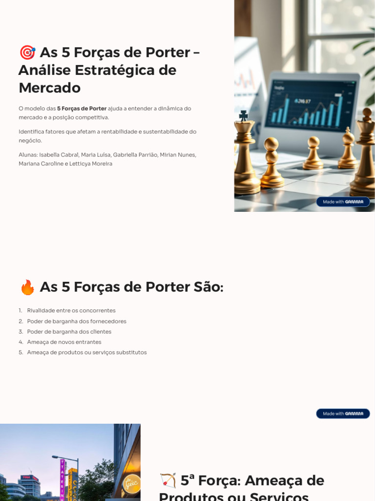 As 5 Forcas de Porter Analise Estrategica de Mercado | PDF