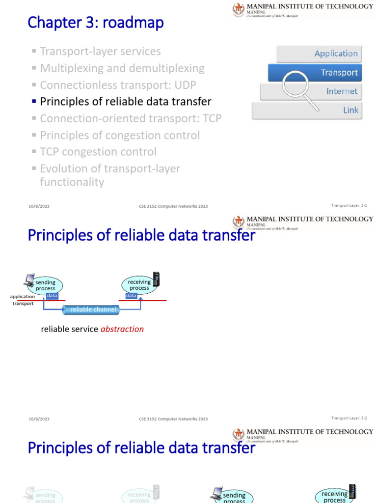 Transport Layer Protocols Overview | PDF | Transmission Control ...