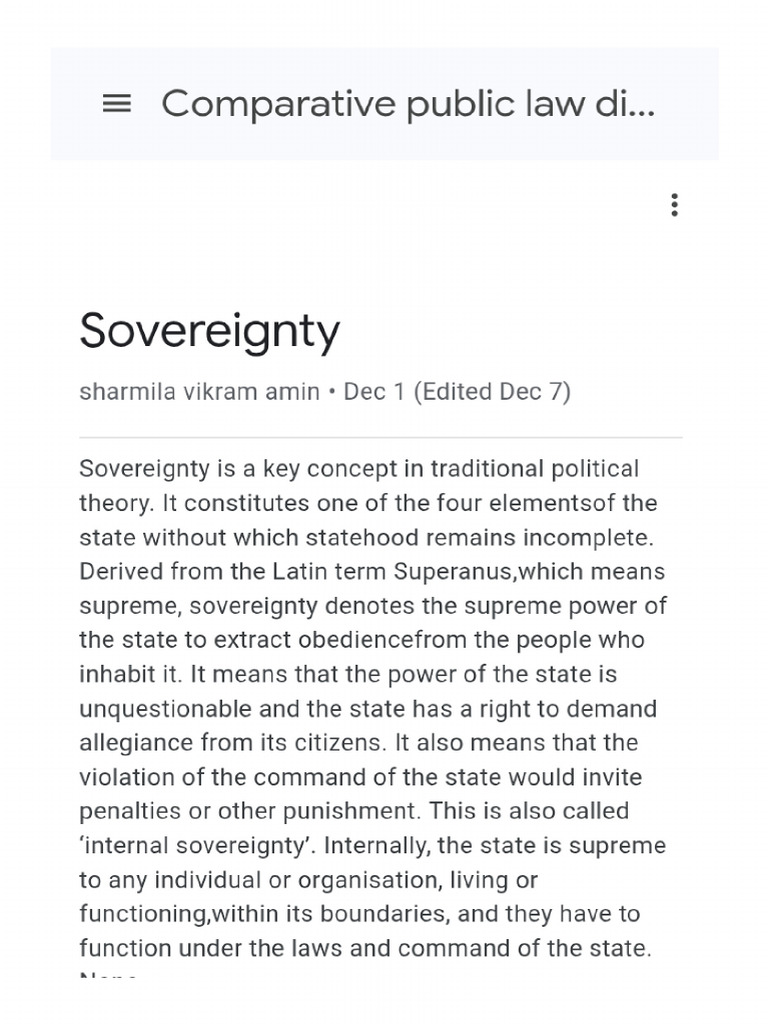 Sovereignty | PDF