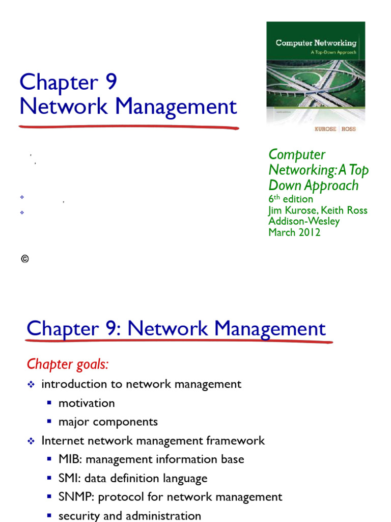 Network Management Overview and Framework | PDF | Data Transmission ...