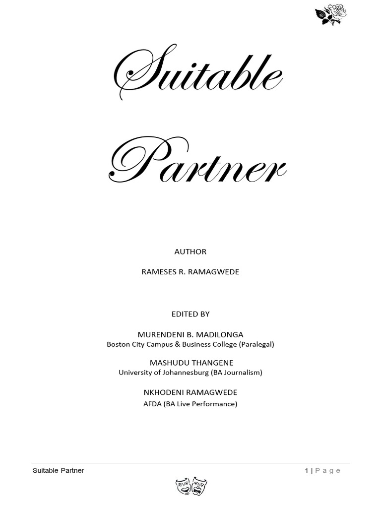 Suitable Partner (Manuscript) | PDF | Prayer | Love