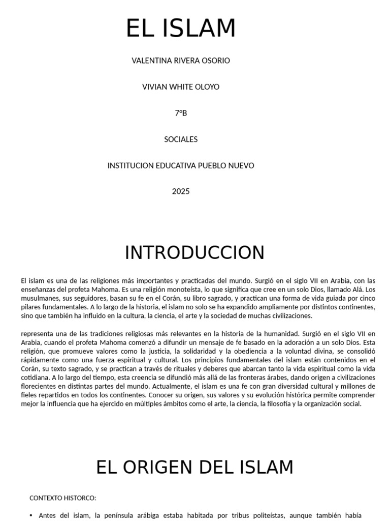 El Islam Teoria | PDF | Mahoma | Califato