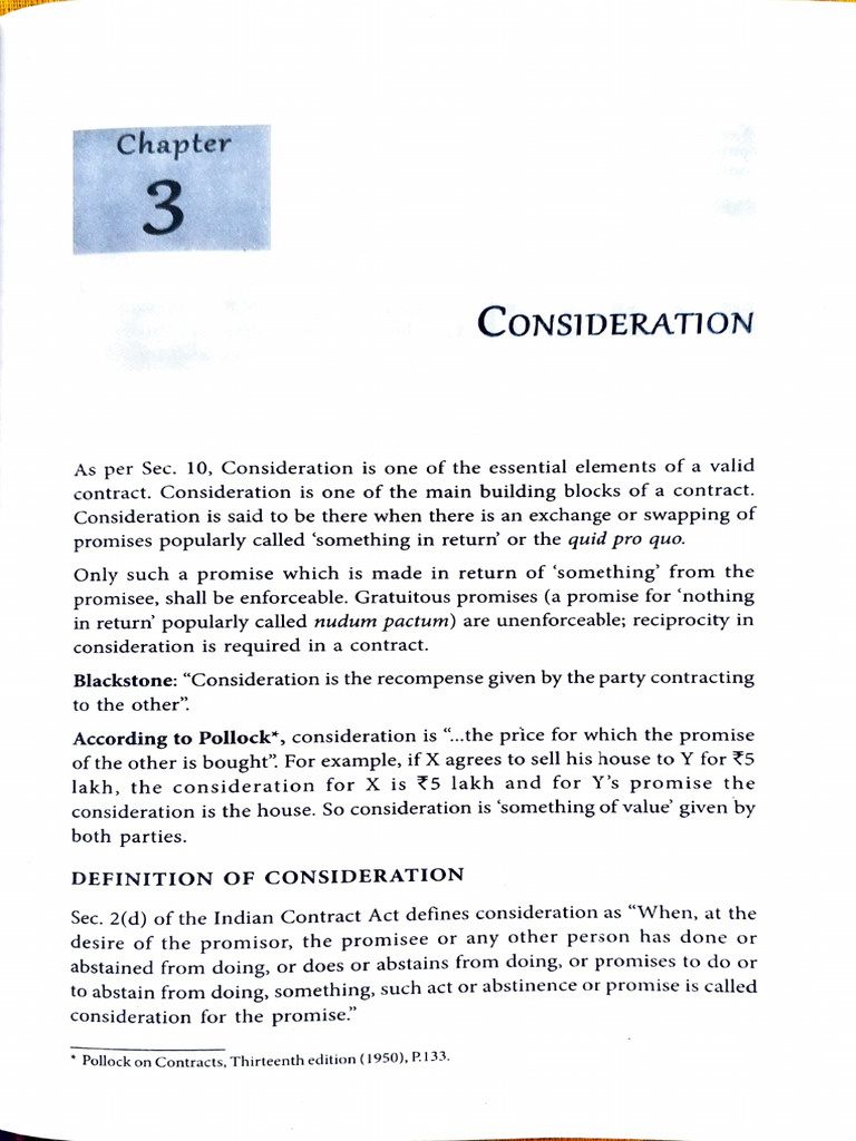 Understanding Contract Consideration | PDF | Consideration | Assignment ...