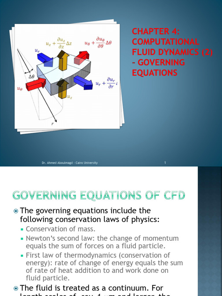 Governing Equations in CFD Explained | PDF | Continuum Mechanics ...
