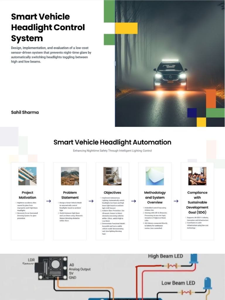 Smart Vehicle Headlight Control | PDF